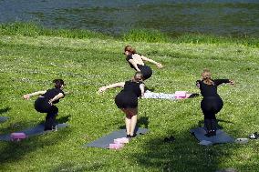 Pilates session in Uzhhorod