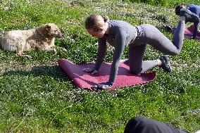 Pilates session in Uzhhorod