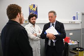 Marcangeli And Ravel Visit Internal Medicine Department At Saint-Antoine Hospital - Paris