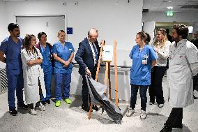 Marcangeli And Ravel Visit Internal Medicine Department At Saint-Antoine Hospital - Paris
