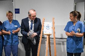 Marcangeli And Ravel Visit Internal Medicine Department At Saint-Antoine Hospital - Paris