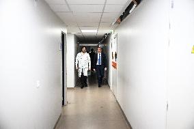 Marcangeli And Ravel Visit Internal Medicine Department At Saint-Antoine Hospital - Paris