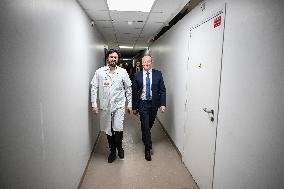 Marcangeli And Ravel Visit Internal Medicine Department At Saint-Antoine Hospital - Paris