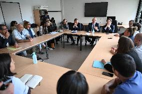 Marcangeli And Ravel Visit Internal Medicine Department At Saint-Antoine Hospital - Paris