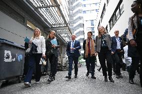 Marcangeli And Ravel Visit Internal Medicine Department At Saint-Antoine Hospital - Paris