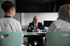 Marcangeli And Ravel Visit Internal Medicine Department At Saint-Antoine Hospital - Paris
