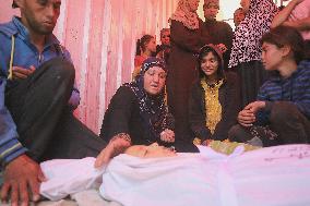 Funeral Of Child Martyr Hassan Munir Hamad - Gaza