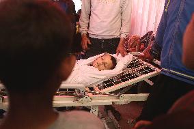 Funeral Of Child Martyr Hassan Munir Hamad - Gaza