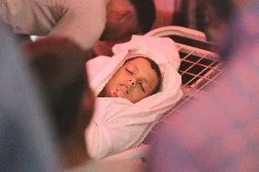 Funeral Of Child Martyr Hassan Munir Hamad - Gaza
