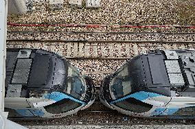 RER B Line Disrupted Due to SNCF Strike - Massy