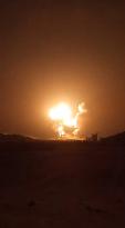 Israeli Airstrike In Hodeidah - Yemen