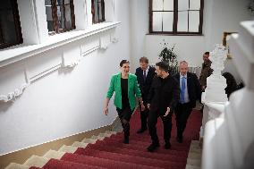 Volodymyr Zelensky Meets Czech Chamber Of Deputies