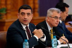 Romanian Far-Right Candidate George Simion - Bucharest