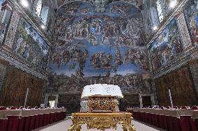 The Sistine Chapel Is Ready For The Conclave - Vatican