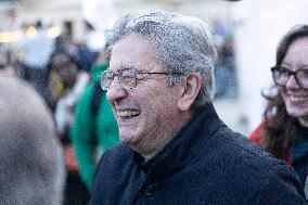 Melenchon Rallies Against Dissolution Threats - Paris