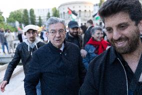 Melenchon Rallies Against Dissolution Threats - Paris