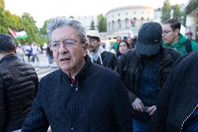 Melenchon Rallies Against Dissolution Threats - Paris