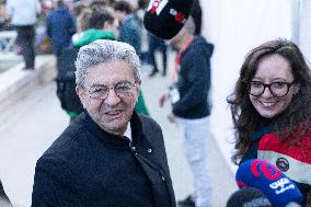 Melenchon Rallies Against Dissolution Threats - Paris