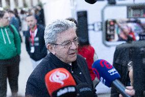 Melenchon Rallies Against Dissolution Threats - Paris