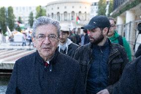 Melenchon Rallies Against Dissolution Threats - Paris