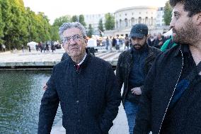 Melenchon Rallies Against Dissolution Threats - Paris