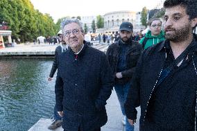 Melenchon Rallies Against Dissolution Threats - Paris