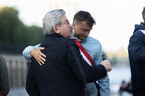 Melenchon Rallies Against Dissolution Threats - Paris