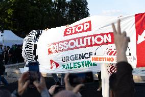 Melenchon Rallies Against Dissolution Threats - Paris