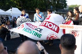 Melenchon Rallies Against Dissolution Threats - Paris