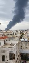 Israeli Airstrikes Hit Sanaa And Amran, Yemen