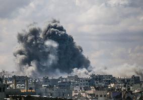 Gaza City Under Israeli Airstrikes - Gaza