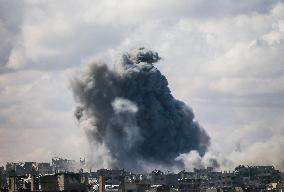 Gaza City Under Israeli Airstrikes - Gaza
