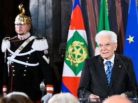 Sergio Mattarella At 70th David Di Donatello - Rome