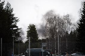 Hornet crashed in Rovaniemi, Finnish Lapland