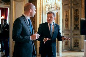 Jean-Noel Barrot receives his German counterpart Johann Wadephul - Paris AJ