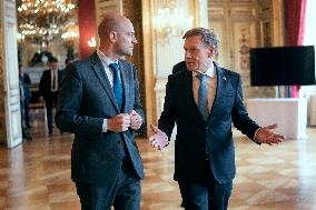 Jean-Noel Barrot receives his German counterpart Johann Wadephul - Paris AJ