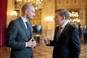 Jean-Noel Barrot receives his German counterpart Johann Wadephul - Paris AJ