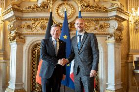 Jean-Noel Barrot receives his German counterpart Johann Wadephul - Paris AJ