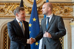 Jean-Noel Barrot receives his German counterpart Johann Wadephul - Paris AJ