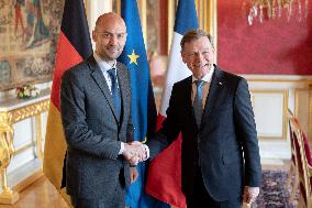 Jean-Noel Barrot receives his German counterpart Johann Wadephul - Paris AJ