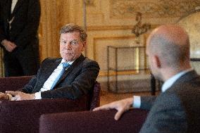 Jean-Noel Barrot receives his German counterpart Johann Wadephul - Paris AJ