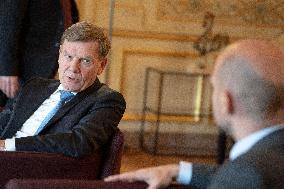 Jean-Noel Barrot receives his German counterpart Johann Wadephul - Paris AJ