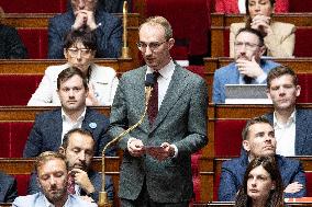 Questions to the government at the National Assembly - Paris