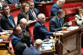 Questions to the government at the National Assembly - Paris