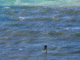 Surfing the English Channel with Wing Foil - France