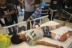 Victims of The Israeli Bombing - Gaza