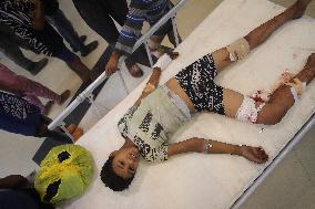 Victims of The Israeli Bombing - Gaza