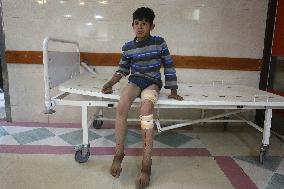 Victims of The Israeli Bombing - Gaza