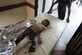 Victims of The Israeli Bombing - Gaza