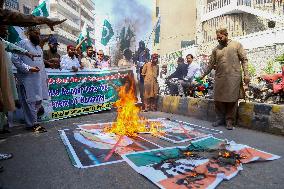 Rally Condemns Airstrikes - Pakistan